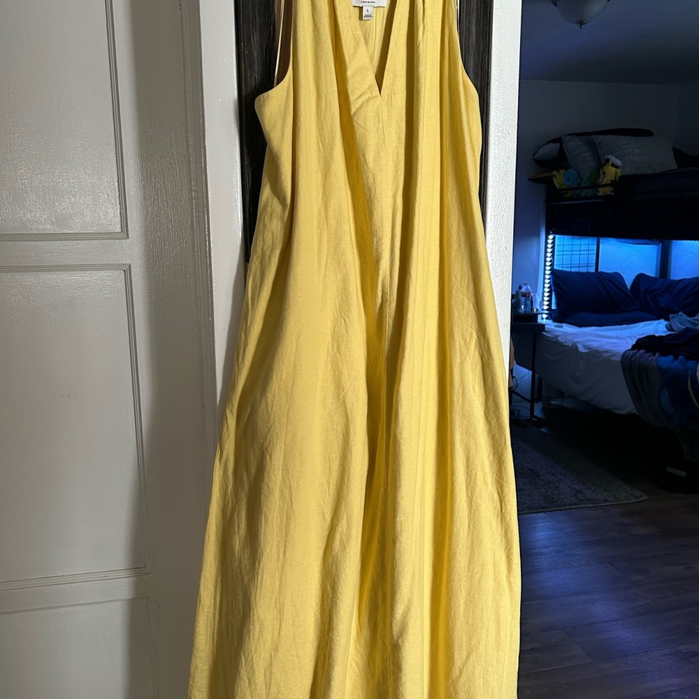 Banana Republic Factory Asymmetrical Yellow Dress